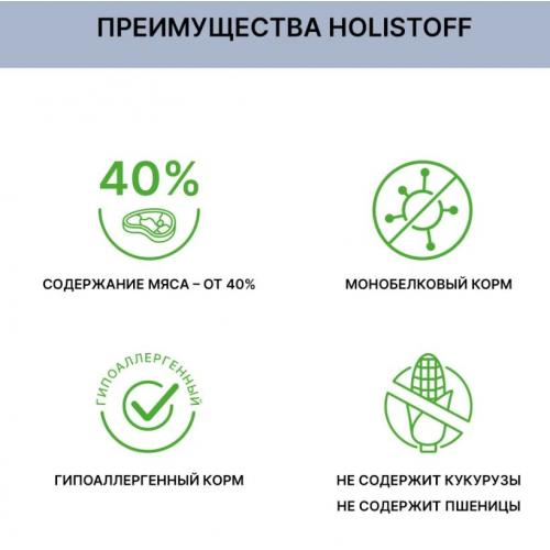 Holistoff - Сухой корм для взрослых кошек, Холистик с ягненком и рисом