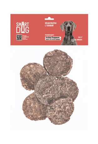 36294.580 Smart Dog - Lakomstvo dlya sobak, Medaloni s Tikvoi, 50 gr kypit v zoomagazine «PetXP» Smart Dog - Лакомство для собак, Медальоны с Тыквой, 50 гр