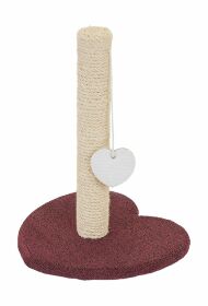 Tappi - Когтеточка - столбик николь, сизаль, бордовая, 35×35 см