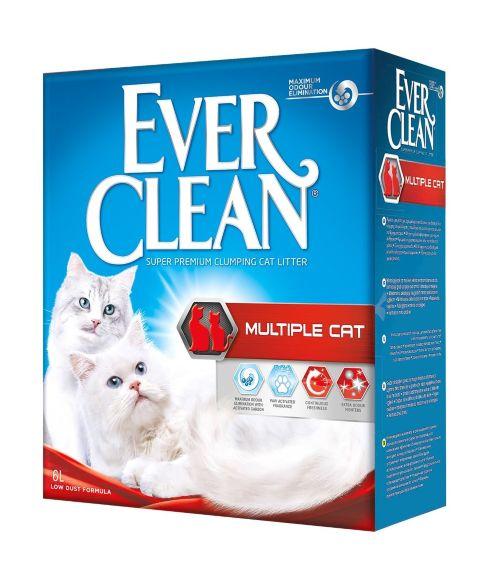 Ever Clean Multiple Cat - Комкующийся наполнитель для нескольких кошек в доме