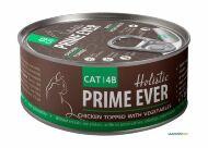 Prime Ever Holistic - Консервы для кошек, цыпленок с овощами в желе, 80г