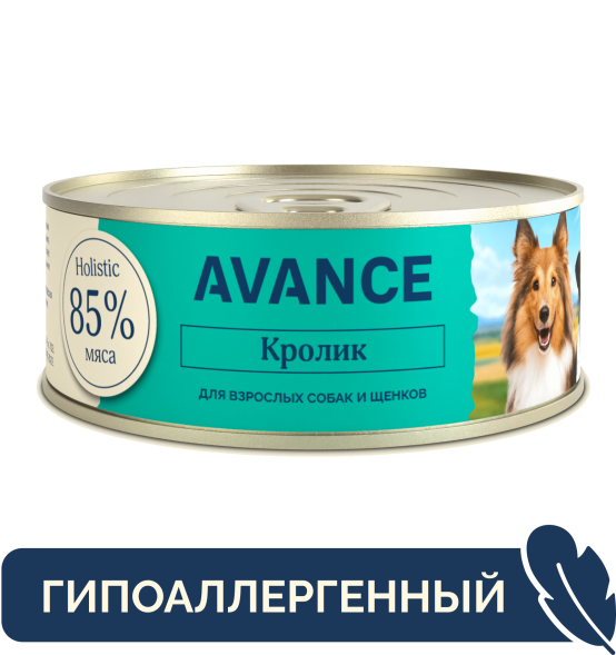 Avance - Консервы для собак и щенков, с Кроликом, 100 гр