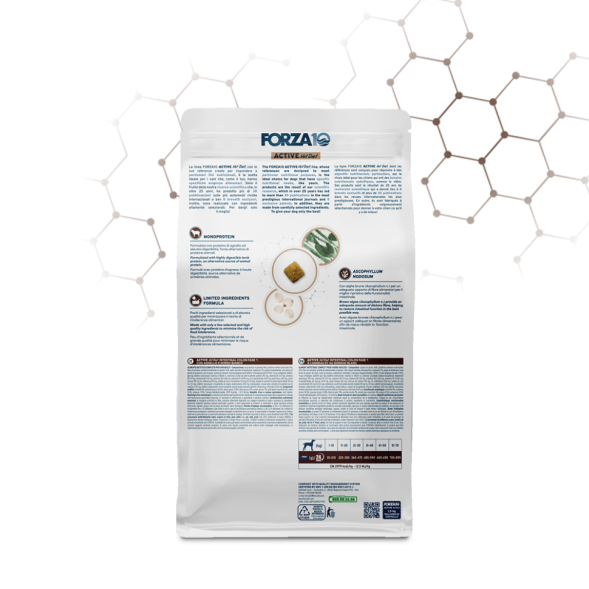 Forza10 Active Vet Diet Colon Fase 1 Intestinal - Сухой корм для собак Всех пород при хронических колитах, с Ягненком и Белым Сорго