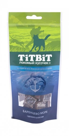 TiTBiT - Кубики из лосося для собак