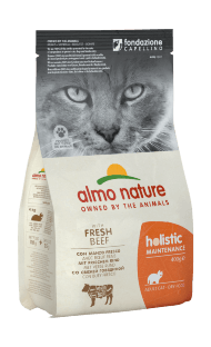 Almo Nature Holistic Adult Cat Adult Beef and Rice - Сухой корм-холистик для кошек с говядиной и коричневым рисом