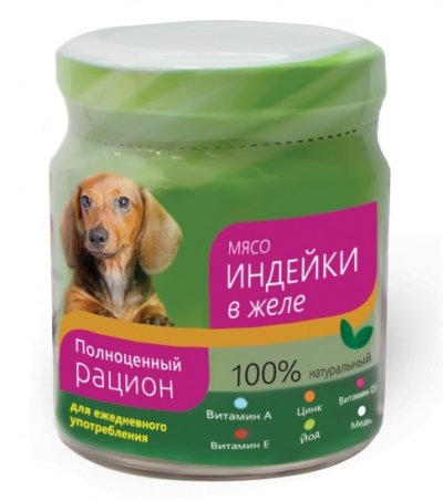 TiTBiT - Консервы для собак мелких пород с мясом индейки в желе