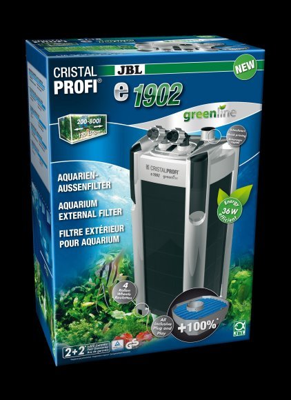 JBL CristalProfi e1902 greenline - Внешний фильтр для аквариумов объемом 200-800 л (>150 см)