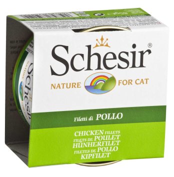 Schesir - Консервы для кошек с филе цыпленка 85 гр