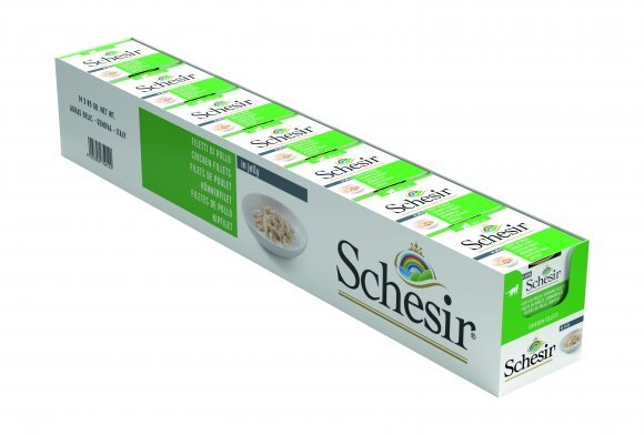 Schesir - Консервы для кошек с филе цыпленка 85 гр