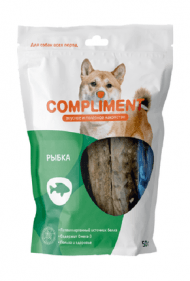 Compliment - Лакомство для собак всех пород, Полоски из Рыбьей кожи, 50 гр