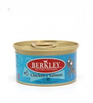 Berkley №8 - Консервы для кошек, курица с лососем 85гр