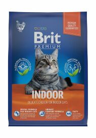 Brit Premium Indoor - Сухой корм для кошек домашнего содержания, с Курицей