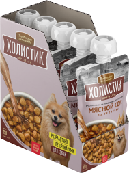 Деревенские Лакомства Холистик Премьер - Мясной соус для собак из телятины, 90 г