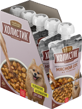 Деревенские Лакомства Холистик Премьер - Мясной соус для собак из телятины, 90 г