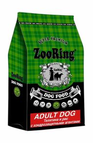 ZooRing Adult Dog - Сухой корм для собак, Телятина с рисом