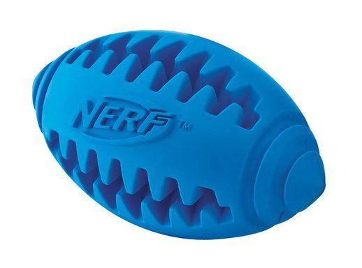Nerf Dog - Игрушка для собак "Мяч-регби" рифленый, 12,5 см