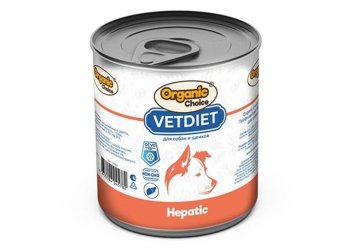 Organic Choice VET Hepatic - Консервы для собак и щенков, профилактика болезней печени 340 гр