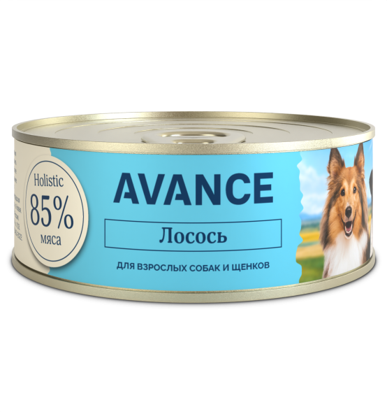 Avance - Консервы для собак и щенков, с Лососем, 100 гр