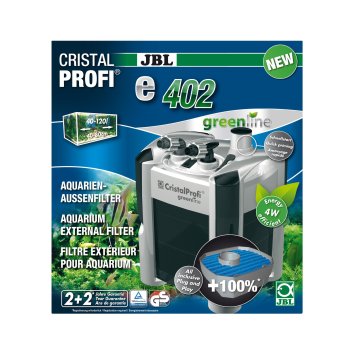 JBL - Внешний фильтр для аквариумов объемом 40-120 л (40-80 см) (CristalProfi e402 greenline)