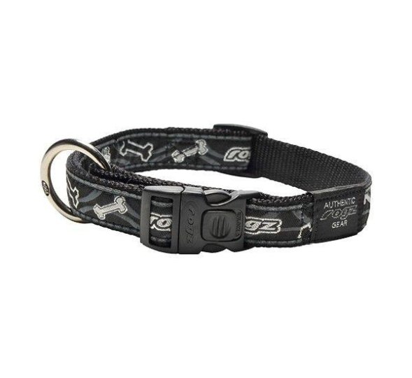 Rogz Fancy Dress Side Release Collar - Ошейник &amp;quot;Черная косточка&amp;quot;