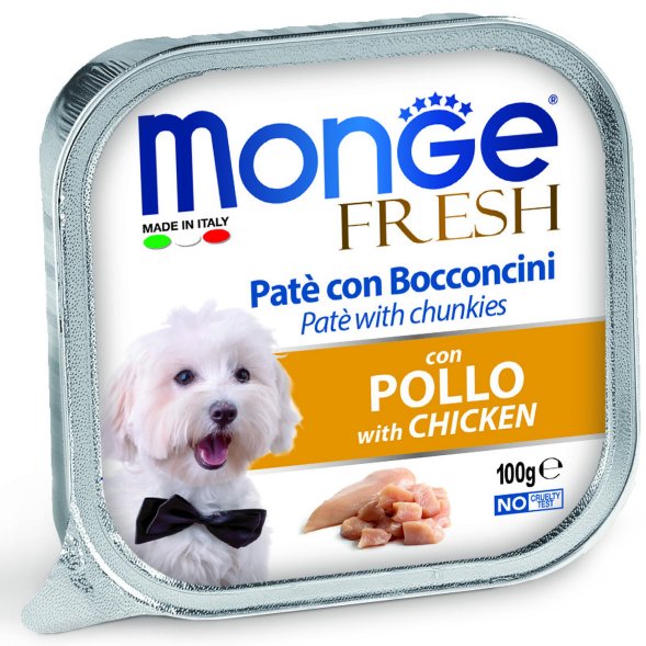 Monge Dog Fresh - Консервы для собак курица 100г