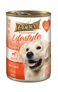 Prince - Консервы для собак, телятина в соусе