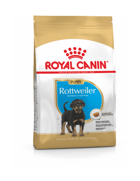 17191.580 Royal Canin Rottweiler Puppy - Syhoi korm dlya shenkov porodi Rotveiler 12kg kypit v zoomagazine «PetXP» Royal Canin Rottweiler Puppy - Сухой корм для щенков породы Ротвейлер 12кг
