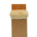 PetSHOP - Когтеточка настенная из ковролина, с мятной пропиткой, бежевая 50x9x1,5 см мех