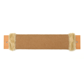 PetSHOP - Когтеточка настенная из ковролина, с мятной пропиткой, бежевая 50x9x1,5 см мех