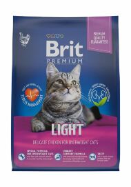 Brit Premium Light - Сухой корм для кошек с избыточным весом, с Курицей
