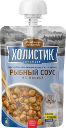Деревенские Лакомства Холистик Премьер - Рыбный соус для кошек из лосося, 90 г