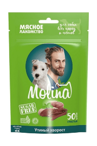 Molina - Лакомство для собак всех пород и щенков, Утиный Хворост, 50 гр