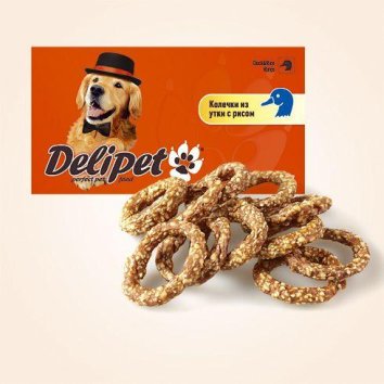 Delipet Колечки из утки с рисом