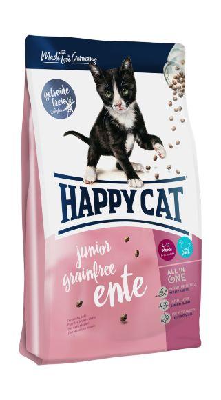 Happy Cat Junior Sensitive Grainfree Ente - Сухой корм для котят с уткой