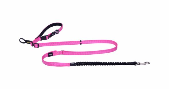 Rogz - Поводок для собак, Handsfree Utility, розовая М