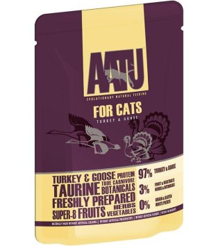 AATU - Паучи для кошек Индейка и Гусь 85гр