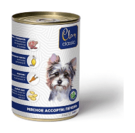 Clan Classic  - Консервы для собак Мясное ассорти с печенью 340 г