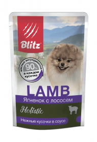  Blitz Holistic Lamb & Salmon Adult Dog Small Breeds - Консервы для взрослых собак мелких пород, с Ягненком и Лососем, 85 гр