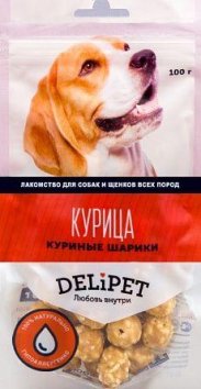 Delipet Куриные шарики с рисом