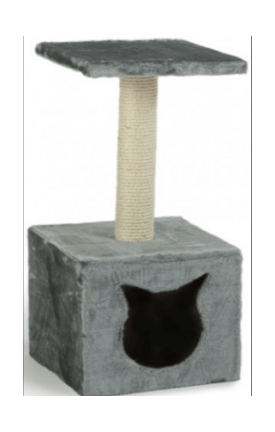 ВАКА - Домик - Когтеточка для кошек, квадратный с площадкой № 4