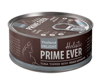 Prime Ever Холистик - Консервы для кошек, тунец с азиатским сибасом в желе, 80 г