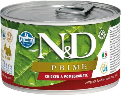 Farmina N&D Prime - Влажный корм для щенков мелких пород с курицей и гранатом 140 г
