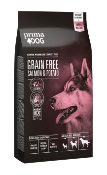 Prima Dog Salmon Potato - Беззерновой корм для собак с лососем и картофелем