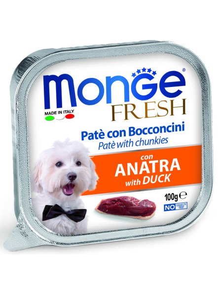Monge Dog Fresh - Консервы для собак, с уткой 100гр