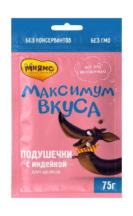 Мнямс - Пауч для собак, Томленая телятина в соусе "Максимум вкуса" 85 г