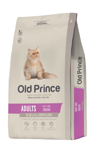 Old Prince Equilibrium Cat Indoor - Сухой корм для взрослых домашних кошек, Цыпленок