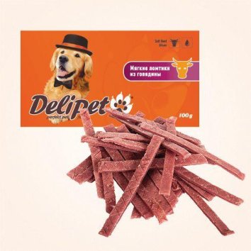 Delipet Мягкие ломтики из говядины