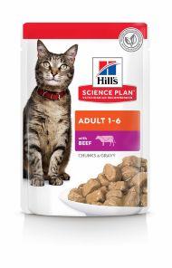 Hills Adult Cat Rind - Паучи для взрослых кошек с говядиной 85 гр