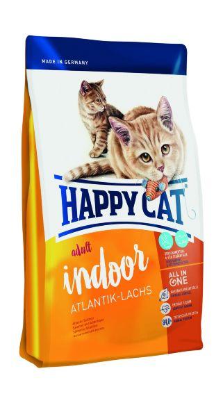 Happy Cat Indoor Atlantik Lachs - Сухой корм для домашних кошек, с лососем