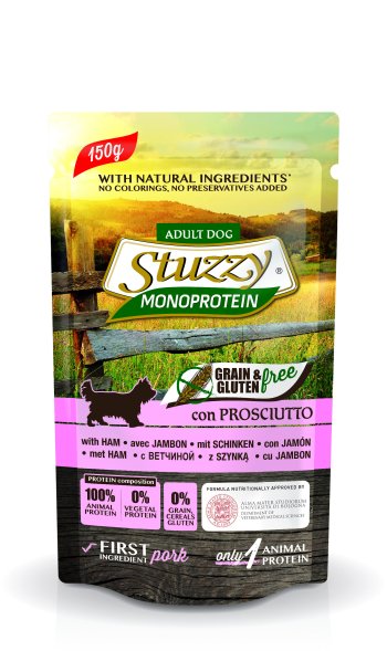 Stuzzy Monoprotein (Монопротеин) - консервы для собак с ветчиной 150гр